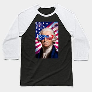 George Washington's Independence Style Baseball T-Shirt